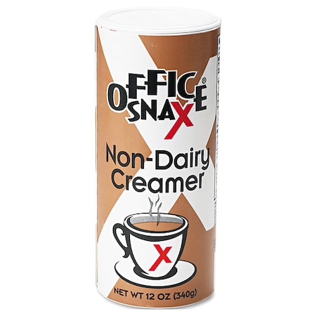 Office Snax Powdered Non-Dairy Creamer, Regular, 12 oz Canister, PK24 0020CT