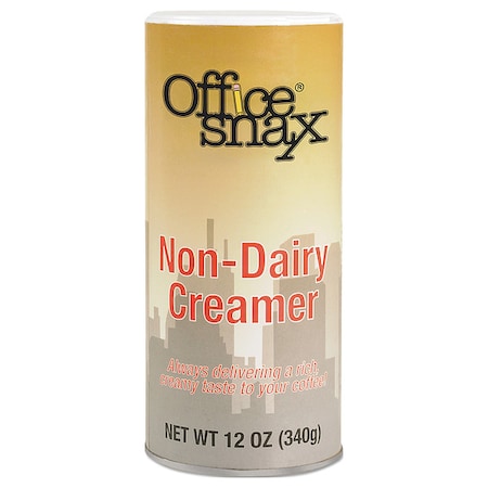 Office Snax Powdered Non-Dairy Creamer, Regular, 12 oz Canister 00020