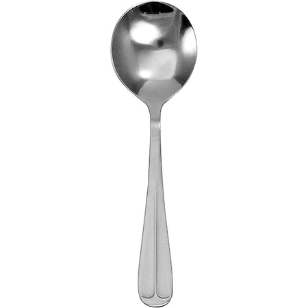 Iti Bouillon Spoon, 6 in L, Silver, PK12 OX-113