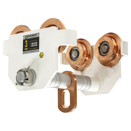 Oz Lifting Products Spark Resistant Push Beam Trolley OZSR3PBT