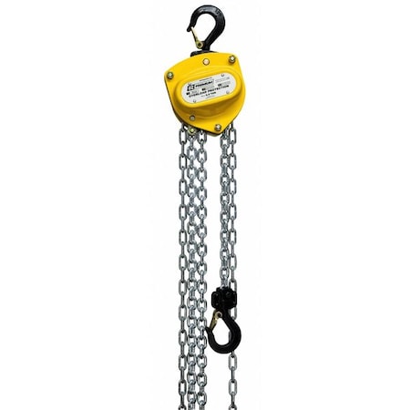Oz Lifting Products Manual Chain Hoist, 53 lb, 1, Zinc Plated OZ005-30CHOP