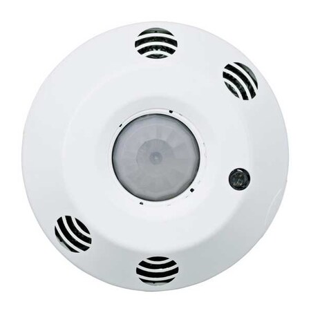 Leviton Vacancy Sensor, Ceiling, 1000 sq ft, White O4C10-MDW