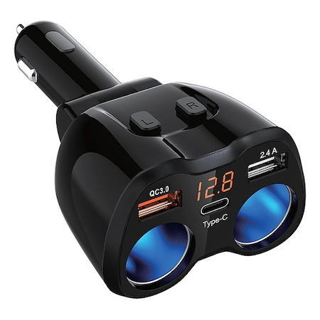 Powerdrive Adapter, 2-Way, 12 V DC, w/USB/ USB-C Ports PD9221USBCBL