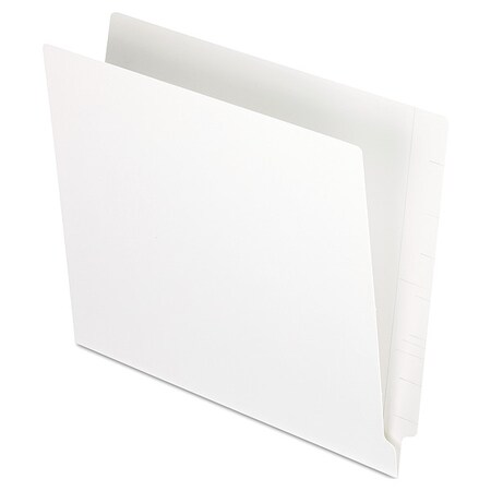 Zoro Select File Folders 8-1/2" x 11", Straight Tab, White, Pk100 PFXH110DW