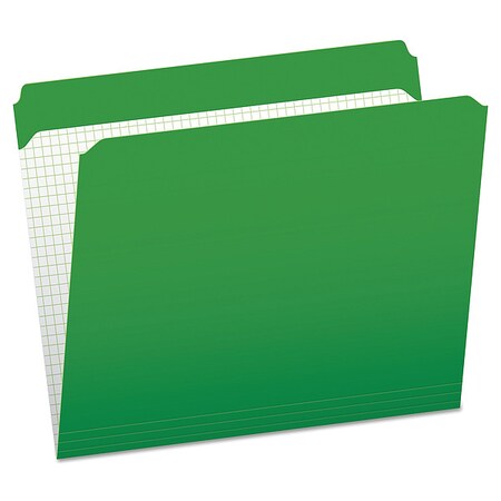Zoro Select File Folders, Bright Green, PK100 PFXR152BGR