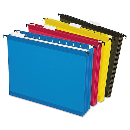 Zoro Select Hanging File Folder, Assorted, PK4 PFX09213