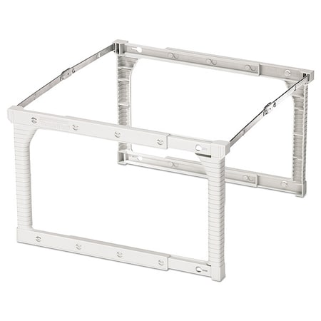 Zoro Select HangingFileFolderRack, Silver/White, PK4 PFX04444