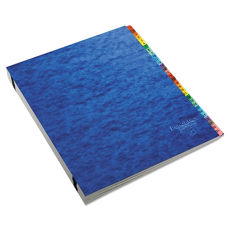 Zoro Select Expandable File Alpha (A-Z) 8-1/2 x 11" Midnight Blue, 1-1/2" PFX11015