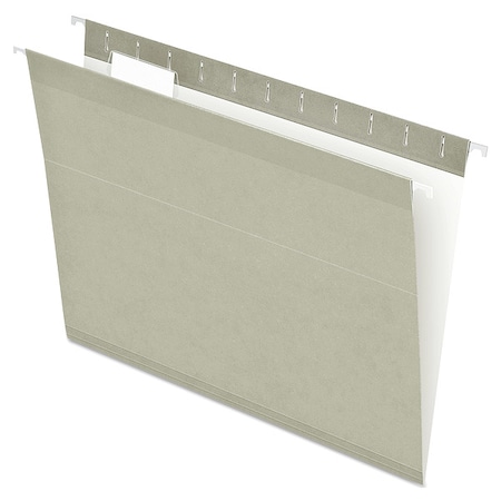 Zoro Select Hanging File Folders, Gray, PK25 PFX415215GRA