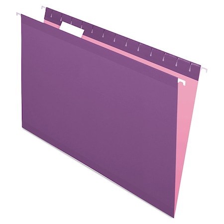 Zoro Select Hanging File Folders, Violet, PK25 PFX415315VIO