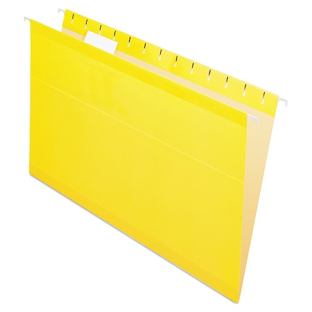 Zoro Select Hanging File Folders, Yellow, PK25 PFX415315YEL