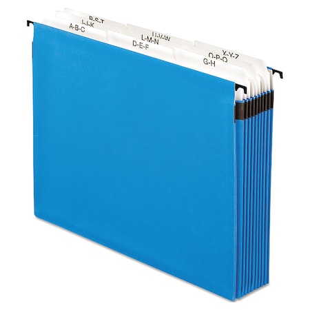 Zoro Select Hanging Classification Folders 8-1/2 x 11", Blue PFX59225