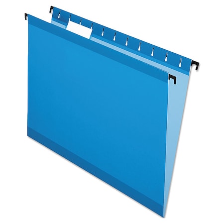 Zoro Select Hanging File Folders, Blue, PK20 PFX615215BLU