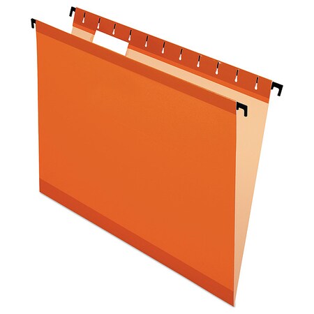 Zoro Select Hanging File Folders, Orange, PK20 PFX615215ORA