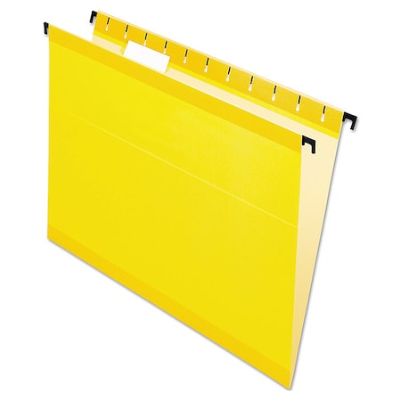 Zoro Select Hanging File Folders, Yellow, PK20 PFX615215YEL