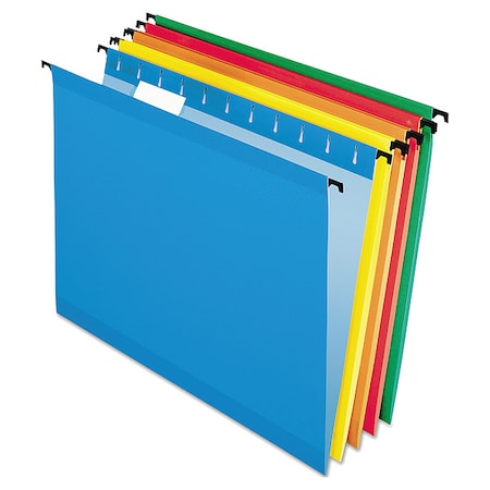 Zoro Select Hanging File Folders, Assorted, PK20 PFX615315ASST