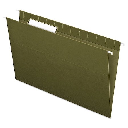 Zoro Select Hanging File Folder, Standard Green, PK25 PFX81621