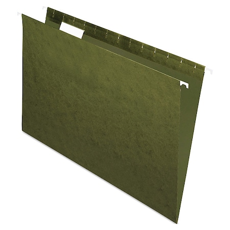 Zoro Select Hanging File Folder, Standard Green, PK25 PFX81622