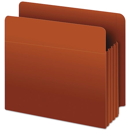 Zoro Select Expandable File Folder 8-1/2 x 11" Red, 3-1/2" Expansion, Black, PK10 PFX95343