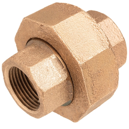 Usa Industrials Straight Brass Brass Class 250 Pipe Fittings, 1/2 in Female NPT X 1/2 in Female NPT ZUSA-PF-15549