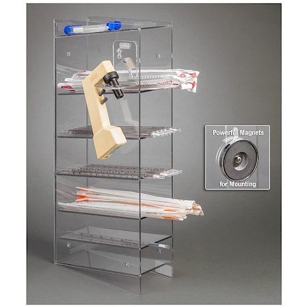 Poltex 6 Pocket Serological Pipette Holder, PETG PGSERPIP6-M-BRK