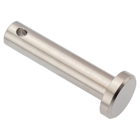Zoro Select Precision Clevis Pin, 13 mm Dia, Stainless Steel, 1 PK PIN744M12X50