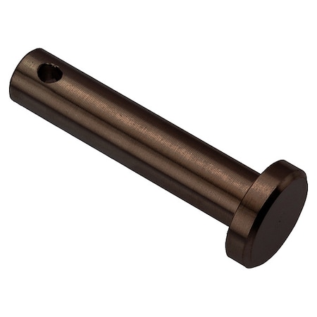 Zoro Select Precision Clevis Pin, 13 mm Dia, Stainless Steel, 1 PK PIN301M12X50-BX