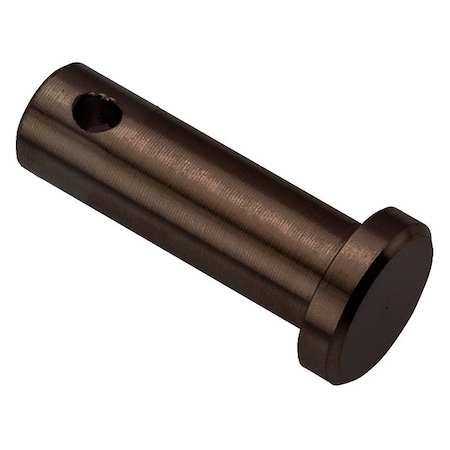 Zoro Select Precision Clevis Pin, 17 mm Dia, Stainless Steel, 1 PK PIN301M16X40-BX