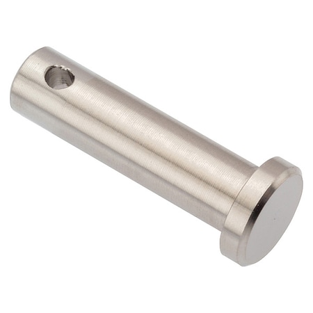 Zoro Select Precision Clevis Pin, 17 mm Dia, Stainless Steel, 1 PK PIN744M16X50