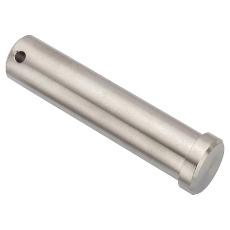 Zoro Select Precision Clevis Pin, 2 1/4 in Dia, Stainless Steel, 1 PK PIN30201264