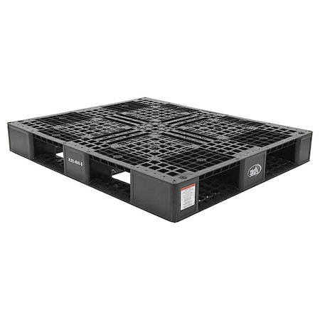 Vestil Black Plastic Pallet, 6000 lb., 48 x 40 PLP2-4840-BLACK