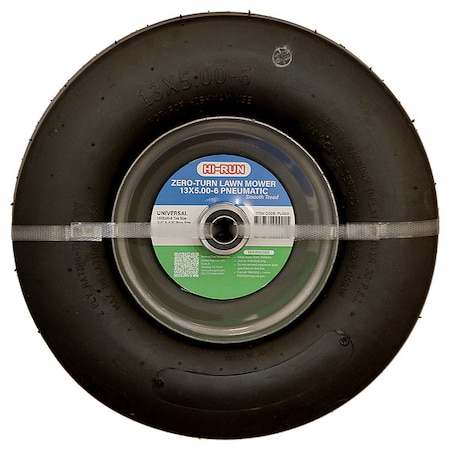 Hi-Run 13X5.00-6 Lawn Mower Tire, Smooth, 30 psi PL1003
