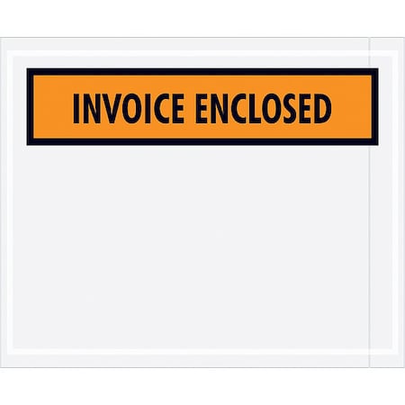 Zoro Select Packing List Envelopes, Orange, PK1000 PL13