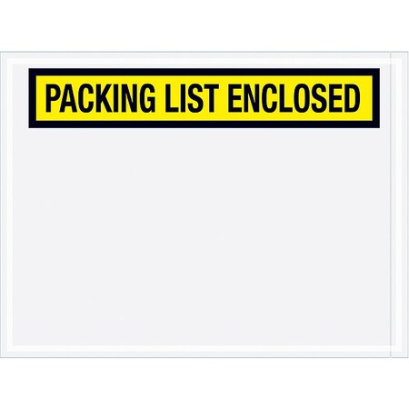 Zoro Select Packing List Envelopes, Yellow, PK1000 PL441