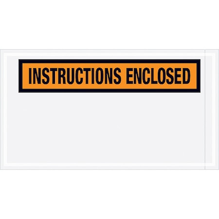 Zoro Select Packing List Envelopes, Orange, PK1000 PL450