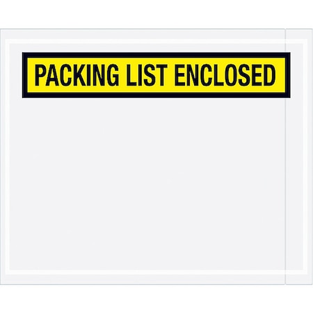 Zoro Select Packing List Envelopes, Yellow, PK1000 PL452