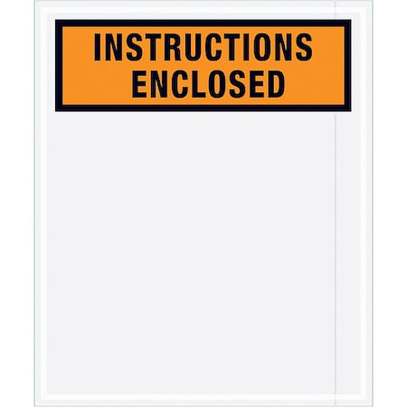 Zoro Select Packing List Envelopes, Orange, PK500 PL479