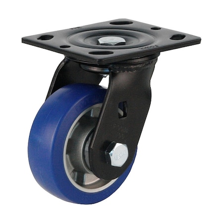 Foot Master Plate Caster, Swivel, Polyurethane, 136mm H PME-100-ASF-MUD