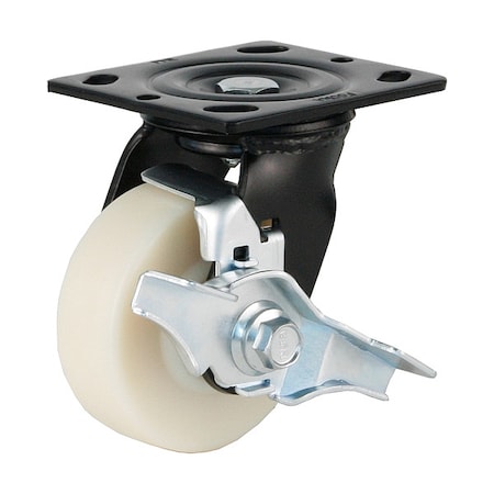 Foot Master Plate Caster, Swivel, Polyurethane, 136mm H PME-100B-SF-MCD