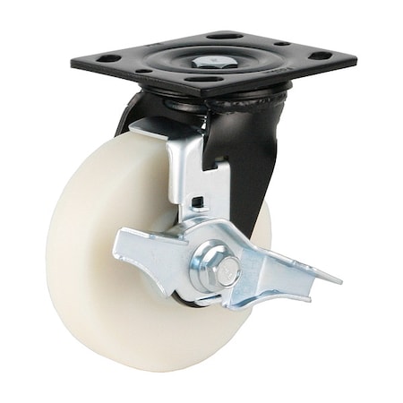Foot Master Plate Caster, Swivel, Nylon, 160mm H PME-125-BSF-MCD