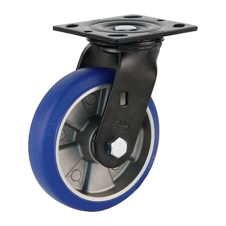 Foot Master Plate Caster, Swivel, Polyurethane, 190mm H PME-150-ASF-MUD