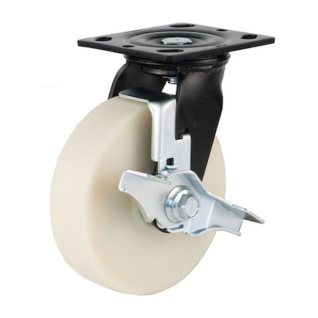 Foot Master Plate Caster, Swivel, Nylon, 190mm H PME-150-BSF-MCD