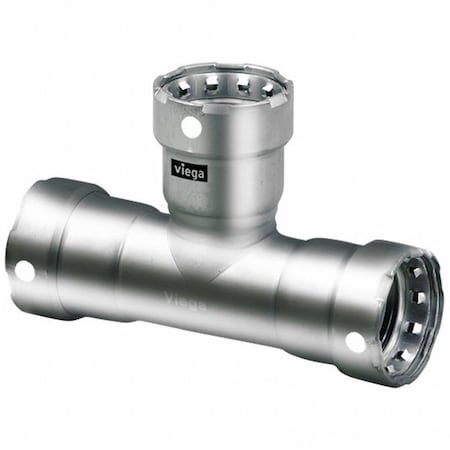 Viega Tee, SS, Press-fit 1 1/4", 1 1/4", 3/4" 95860