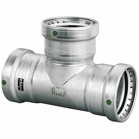 Viega Tee, SS, Press-fit 2 1/2", 2 1/2", 2" 90580
