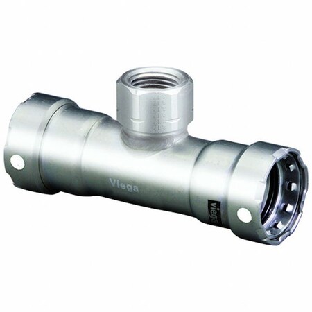 Viega Tee, SS, Press-fit 2", 2", FNPT 3/4" 91900