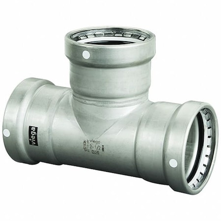 Viega Tee, SS, Press-fit 4", 4", 4" 98445