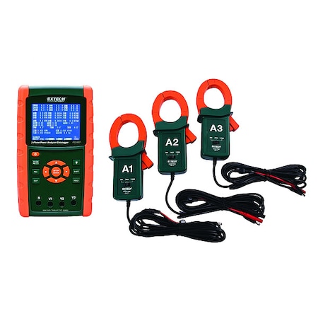 Extech Graphical 3-Phase Power Analyzer Kit PQ3450-12-NIST