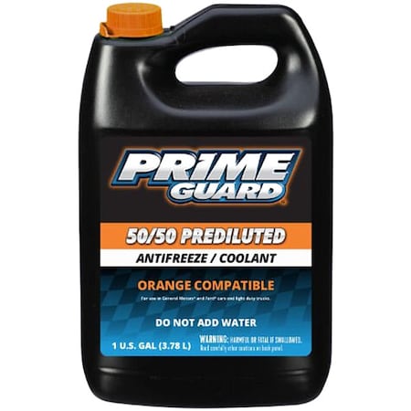Prime Guard Antifreeze Coolant, Orange, 1 gal PRIMORANGE50