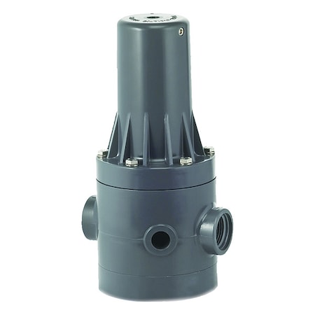 Plast-O-Matic Pressure Regulator, 1-1/2 In, 5 to 125 psi PRHM150V-PV