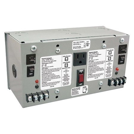 Functional Devices-Rib Class 2 Transformer, 100 VA, NEMA 1, 24V AC, 120V AC PSH100A100AB10